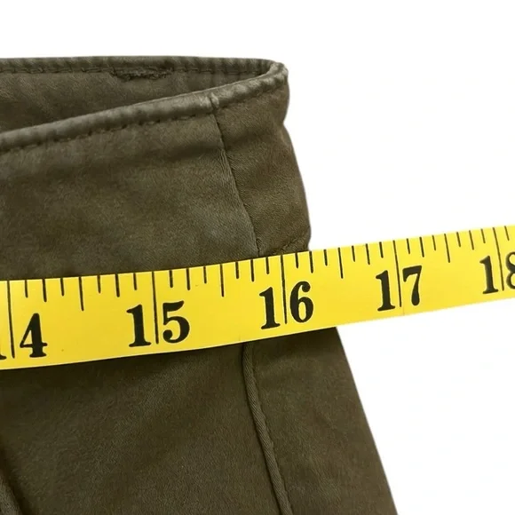 Banana Republic Sloan Utility Ankle Pant Heritage Olive Stretch Cargo Pockets 10 - Picture 8 of 12